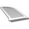 Ekena Millwork Quarter Round Top Right Surface Mount PVC Gable Vent w/ 2"W x 2"P Brickmould Sill Frame, 16"W x 42"H GVPQR16X4203SN - alternate 2